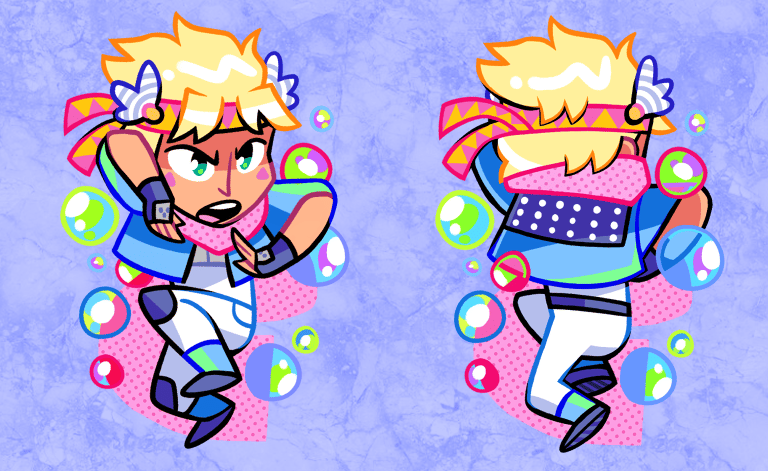 Caesar Zeppeli - 2'' Acrylic Keychain (double sided) | neonUFO